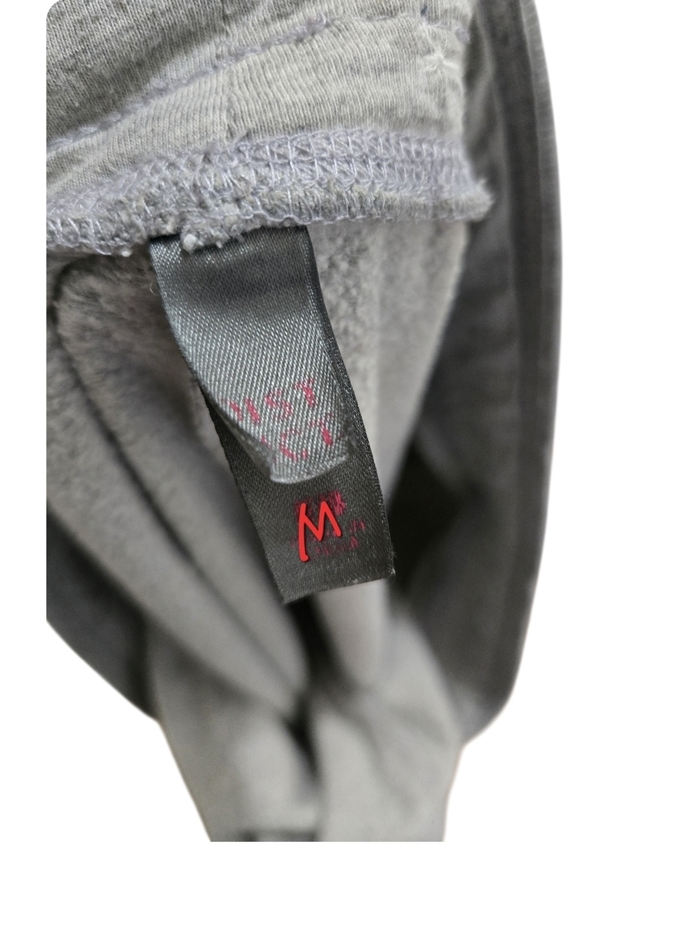 4/$15 Gray Lounge Sweatpants Dark Blue Patch Pockets Upcycle True Religion - Picture 6 of 6